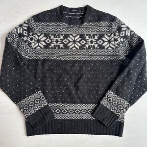 Club Monaco Fair Isle Lambswool Sweater